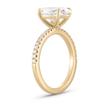 Grace 2.54ct Oval Diamond Engagement Ring with Diamond Band