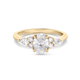 Delta 1.01ct Oval Intricate Engagement Ring