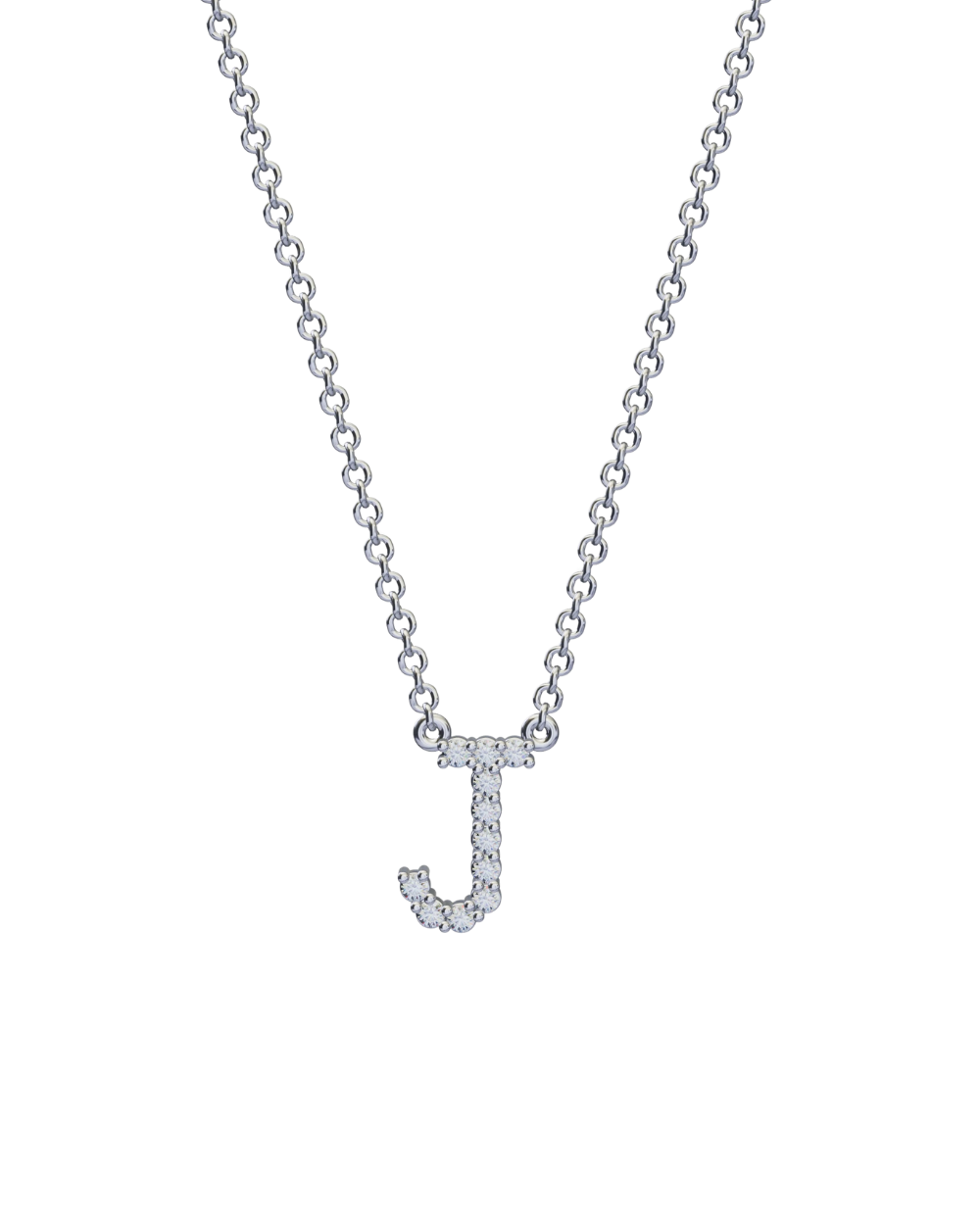 Diamond Initial Necklace