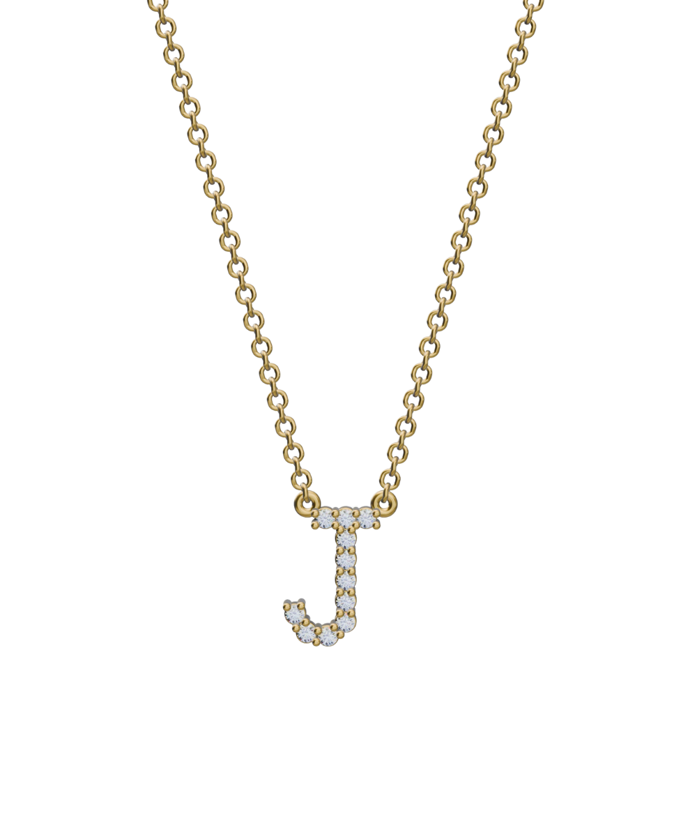 Diamond Initial Necklace