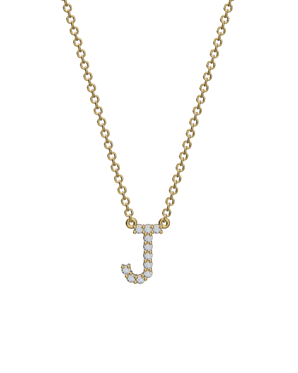 Diamond Initial Necklace