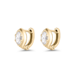 Cleo Marquise Diamond Huggies Earrings