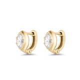 Cleo Marquise Diamond Huggies Earrings