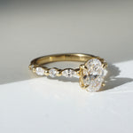 Kaylee | 1.01ct Oval Diamond Fancy Band Engagement Ring Lab Grown