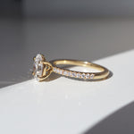 Grace | 1.26ct Oval Diamond Band Engagement Ring Lab Grown