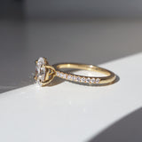 Grace | 1.26ct Oval Diamond Band Engagement Ring Lab Grown