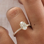 Grace | 1.26ct Oval Diamond Band Engagement Ring Lab Grown