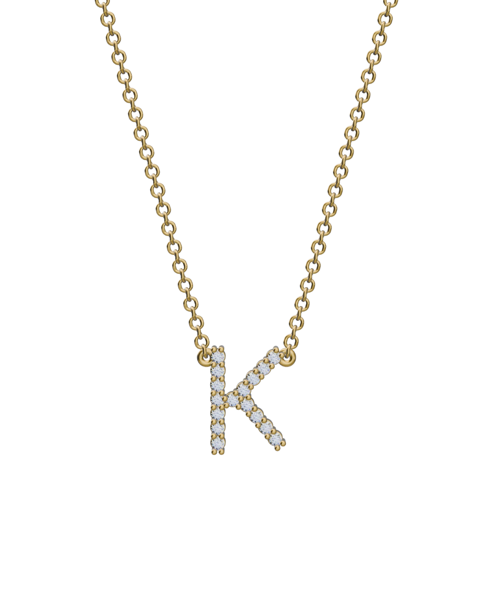Diamond Initial Necklace