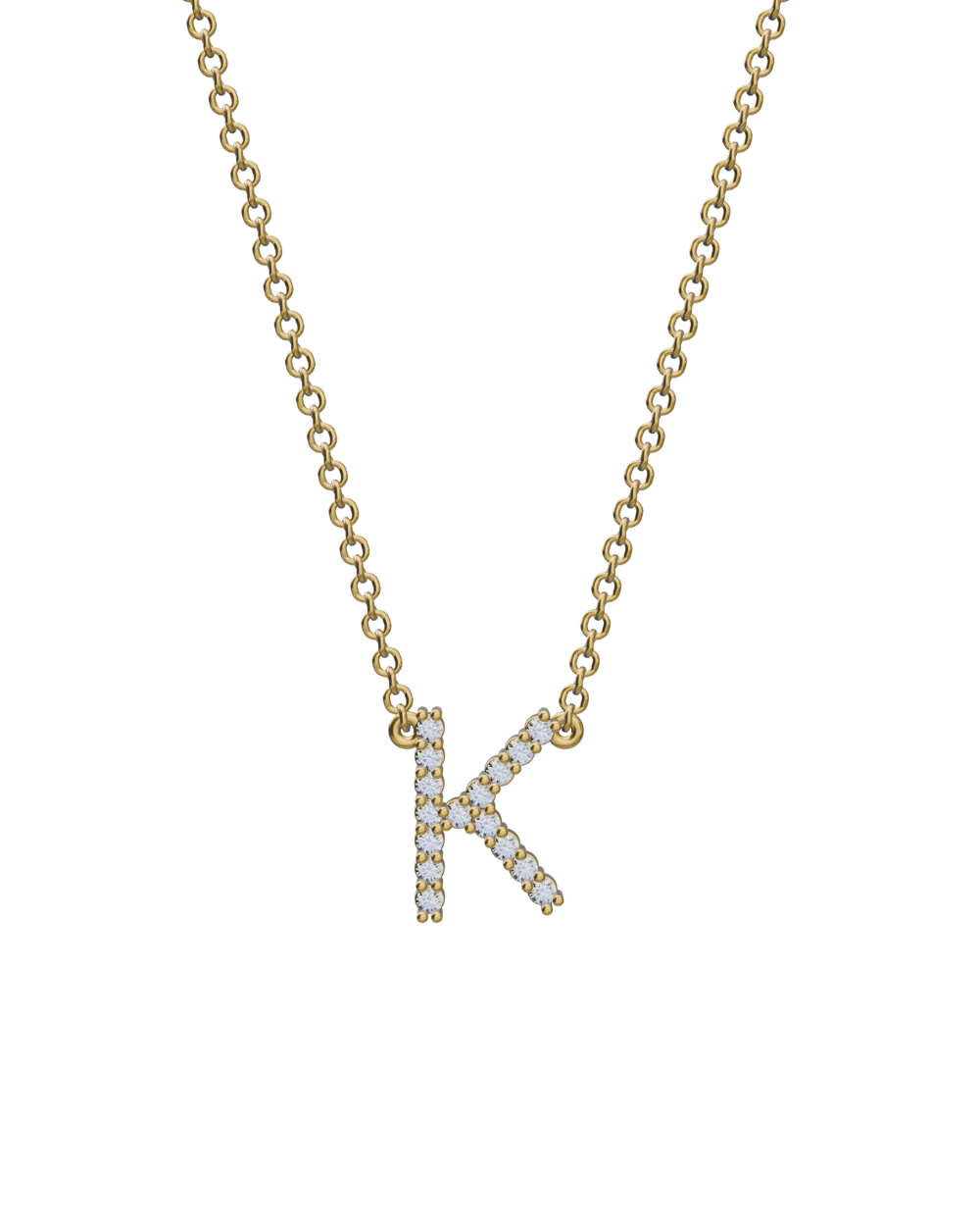 Diamond Initial Necklace