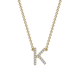 Diamond Initial Necklace