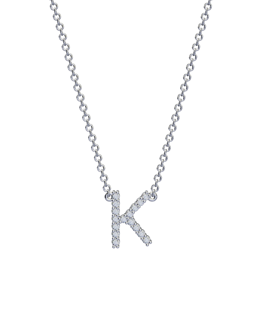 Diamond Initial Necklace