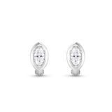 Cleo Marquise Diamond Huggies Earrings
