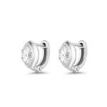 Cleo Marquise Diamond Huggies Earrings