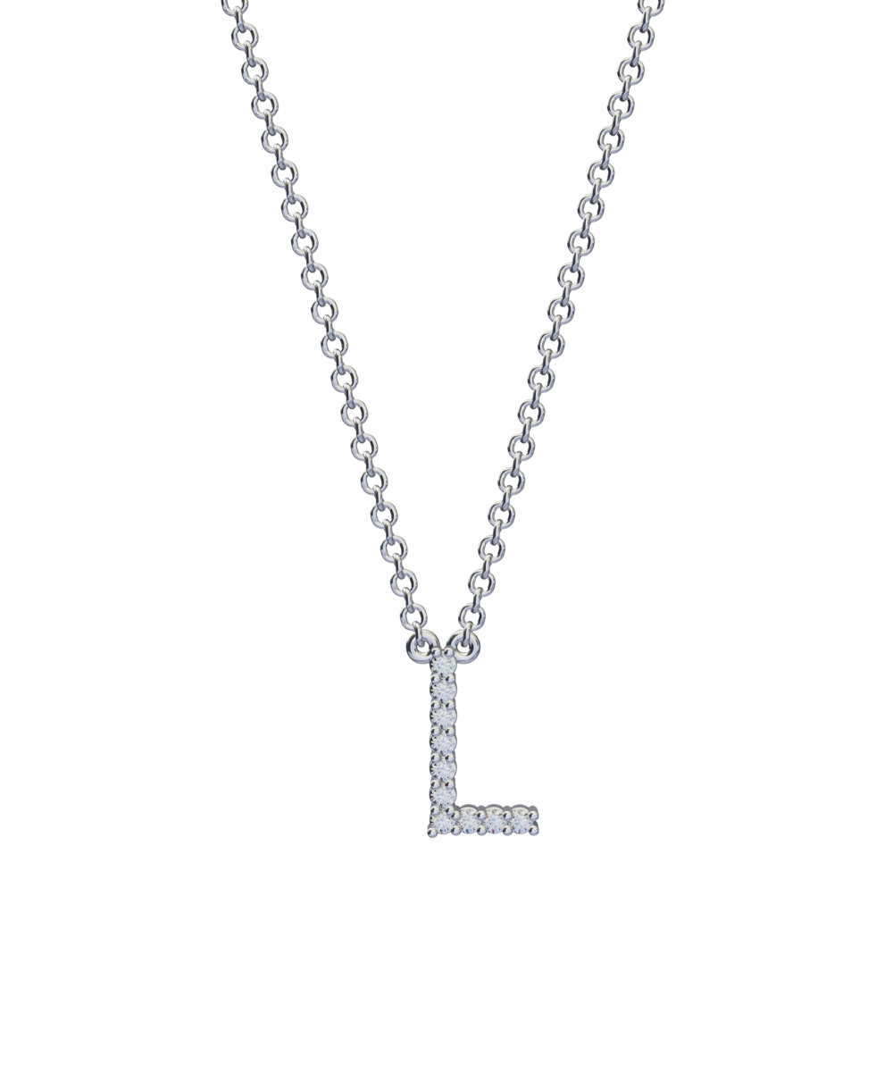 Diamond Initial Necklace
