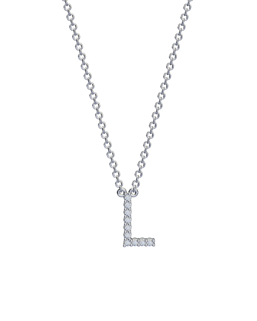 Diamond Initial Necklace