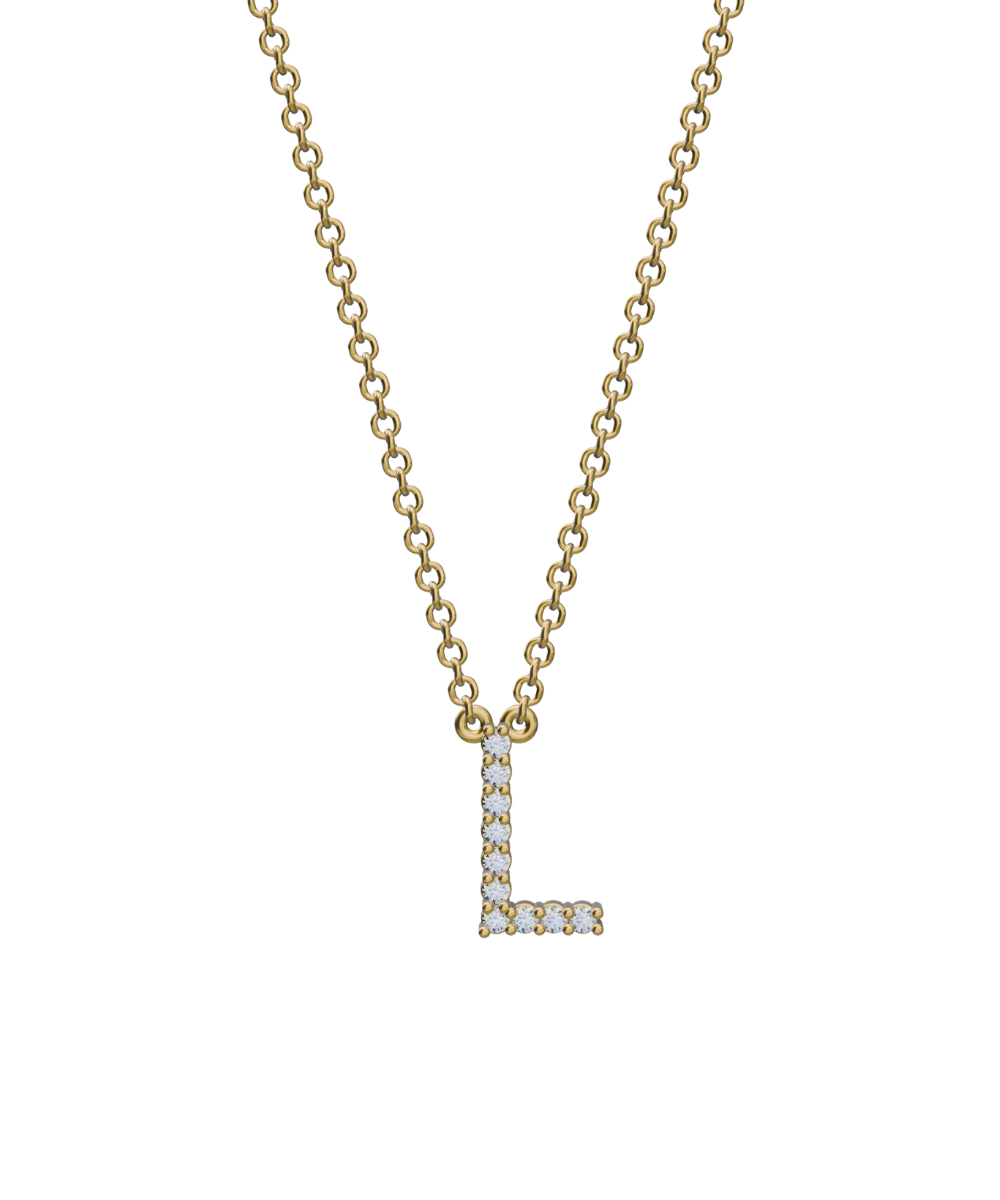 Diamond Initial Necklace