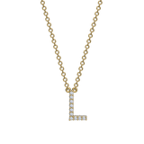 Diamond Initial Necklace
