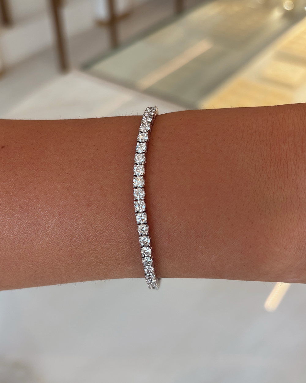 5.64ct Tennis Bracelet - 18ct White Gold
