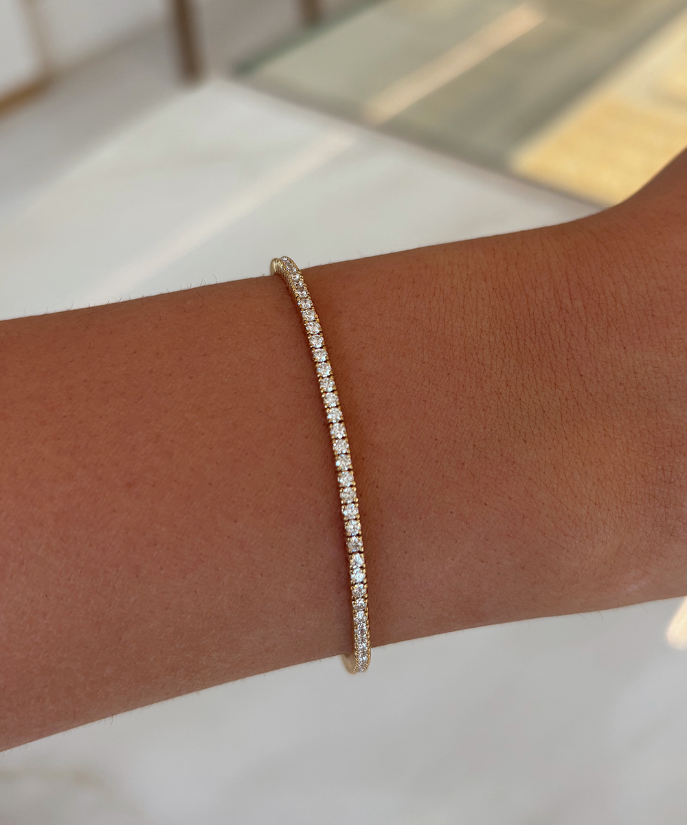 2.19ct Tennis Bracelet - 9ct Yellow Gold