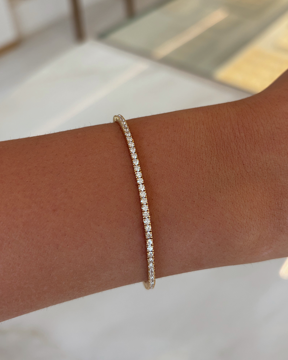 2.19ct Tennis Bracelet - 9ct Yellow Gold