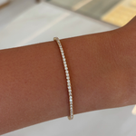 2.19ct Tennis Bracelet - 9ct Yellow Gold