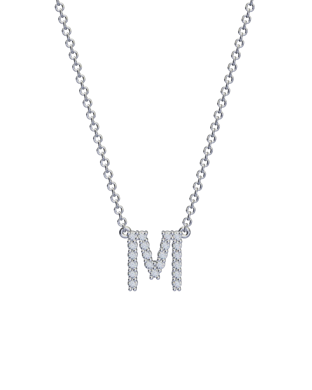 Diamond Initial Necklace