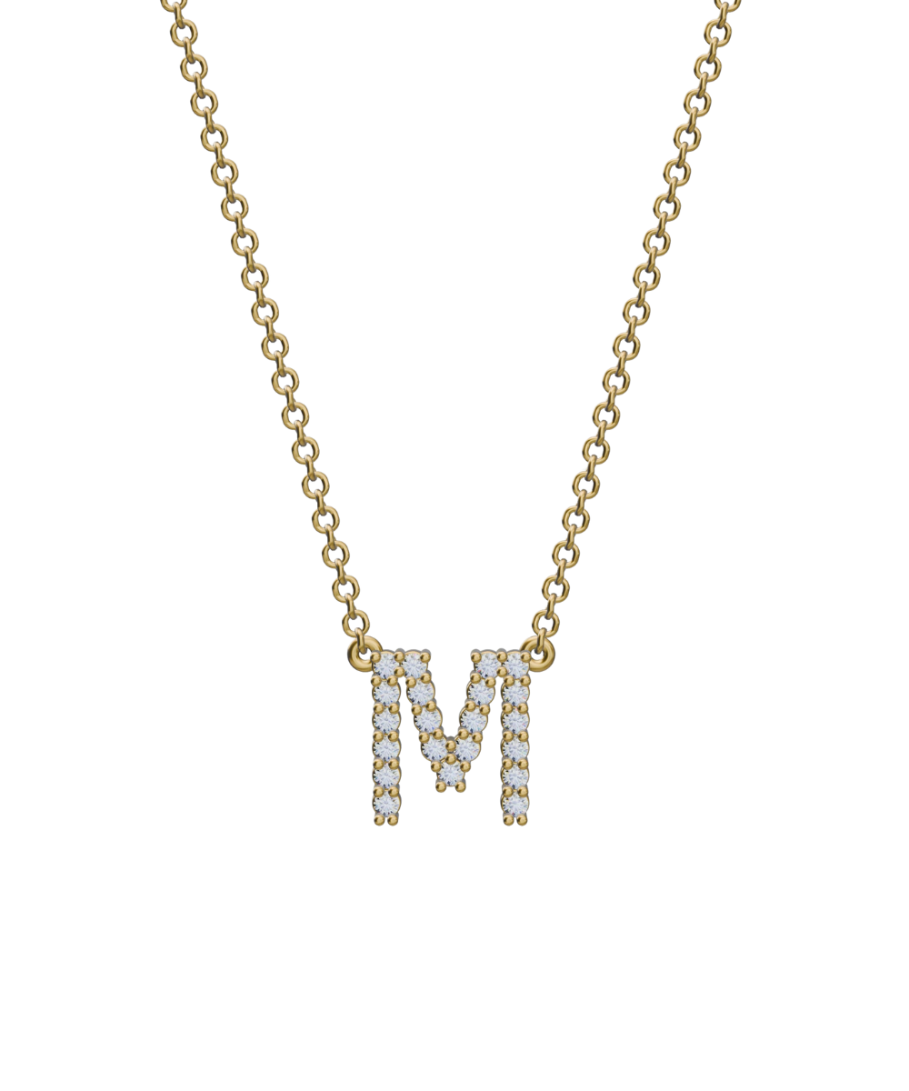 Diamond Initial Necklace