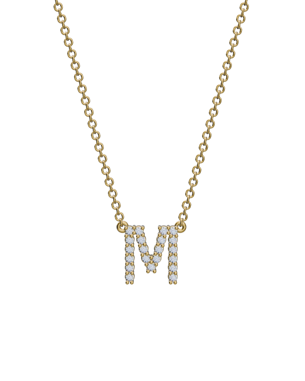 Diamond Initial Necklace