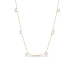Multicut Diamond Charm Necklace