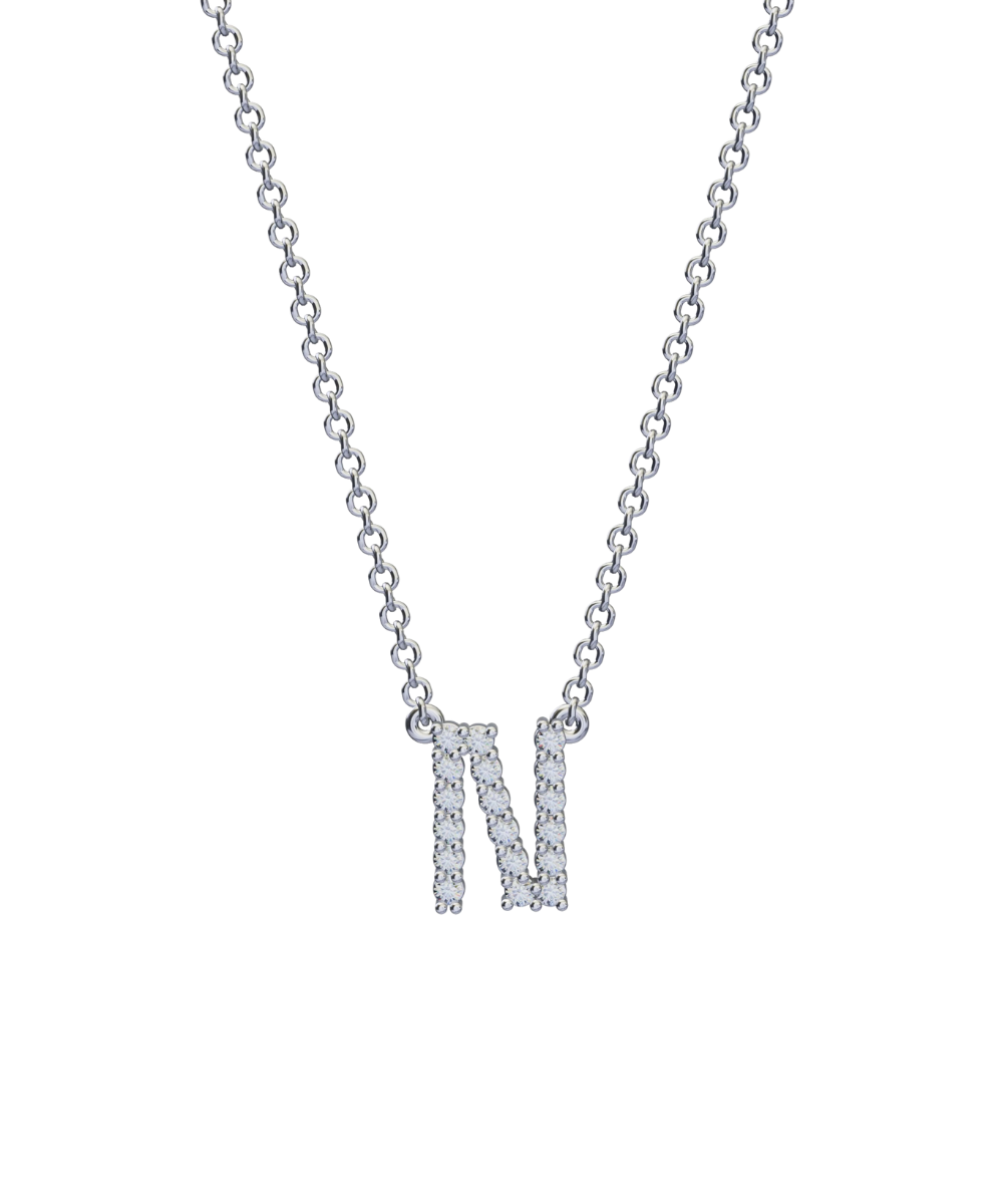 Diamond Initial Necklace