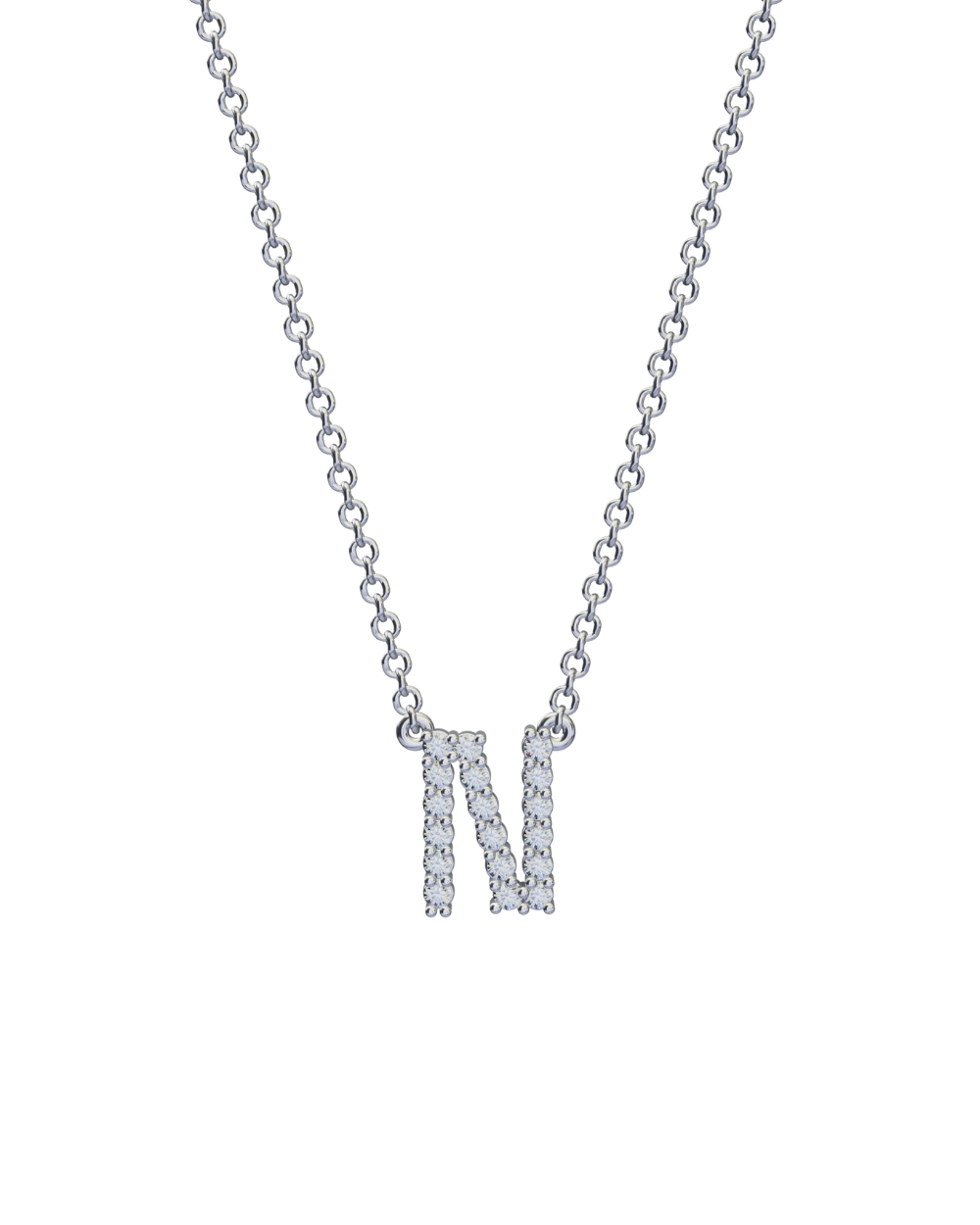 Diamond Initial Necklace