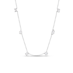 Multicut Diamond Charm Necklace
