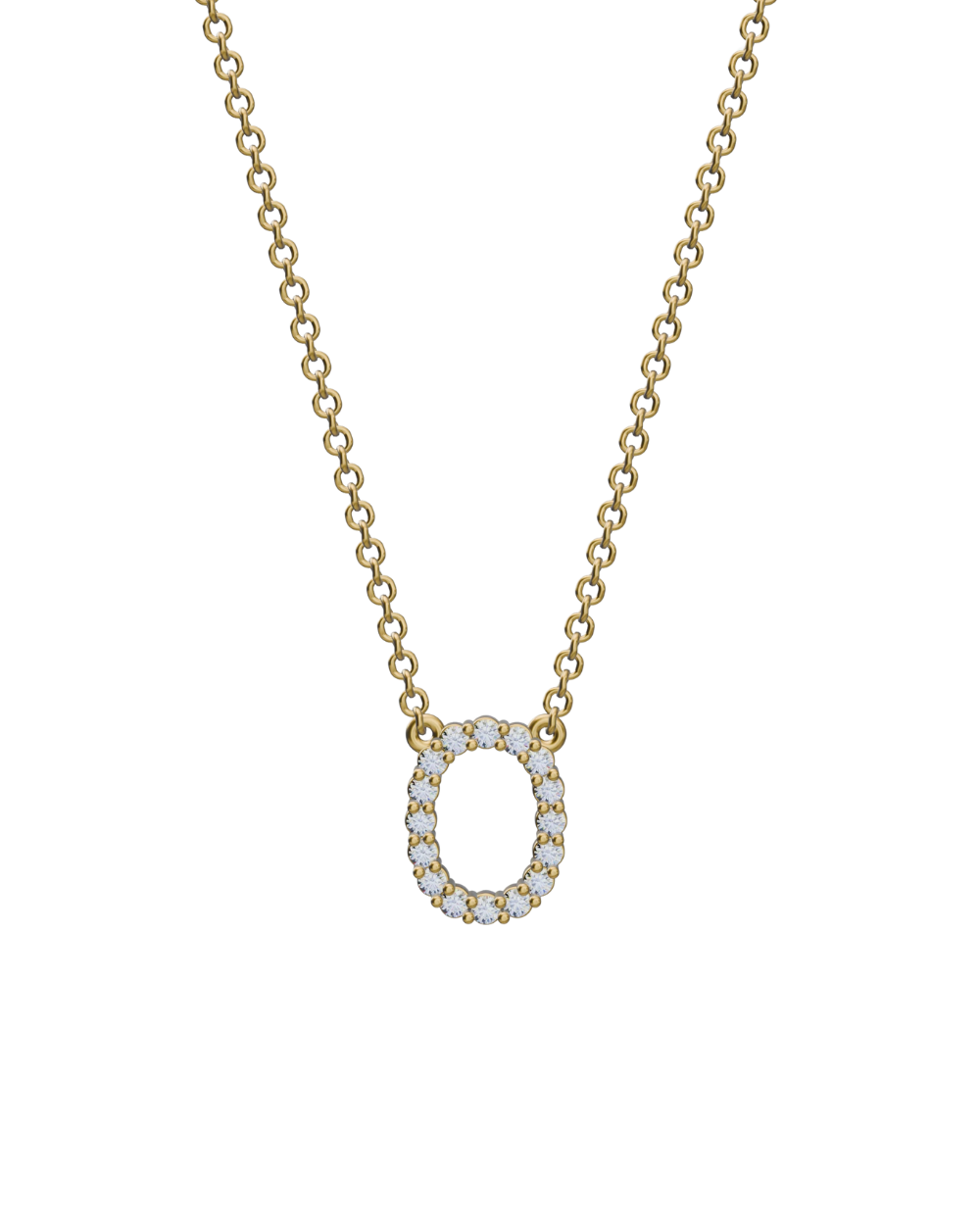 Diamond Initial Necklace
