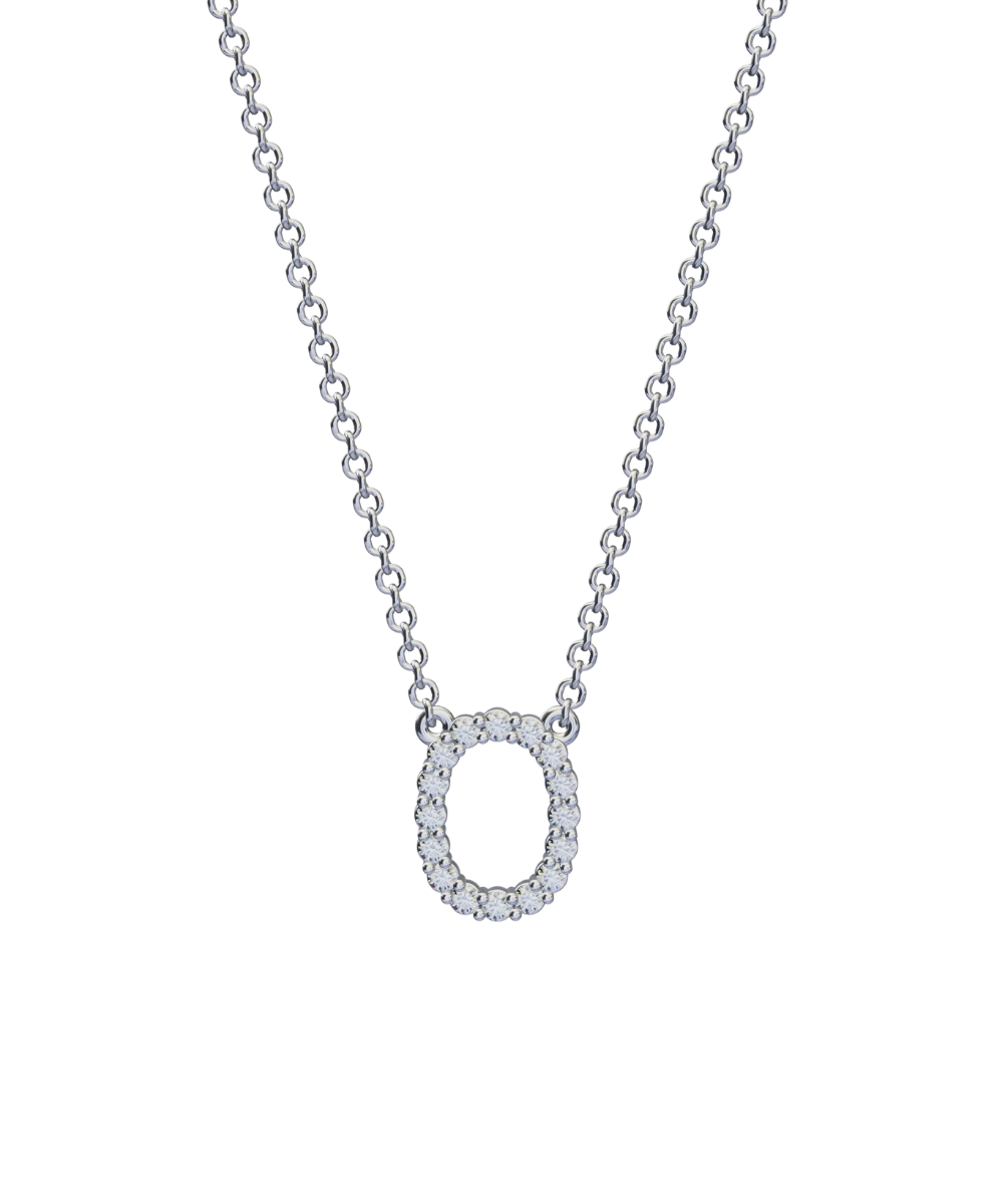 Diamond Initial Necklace