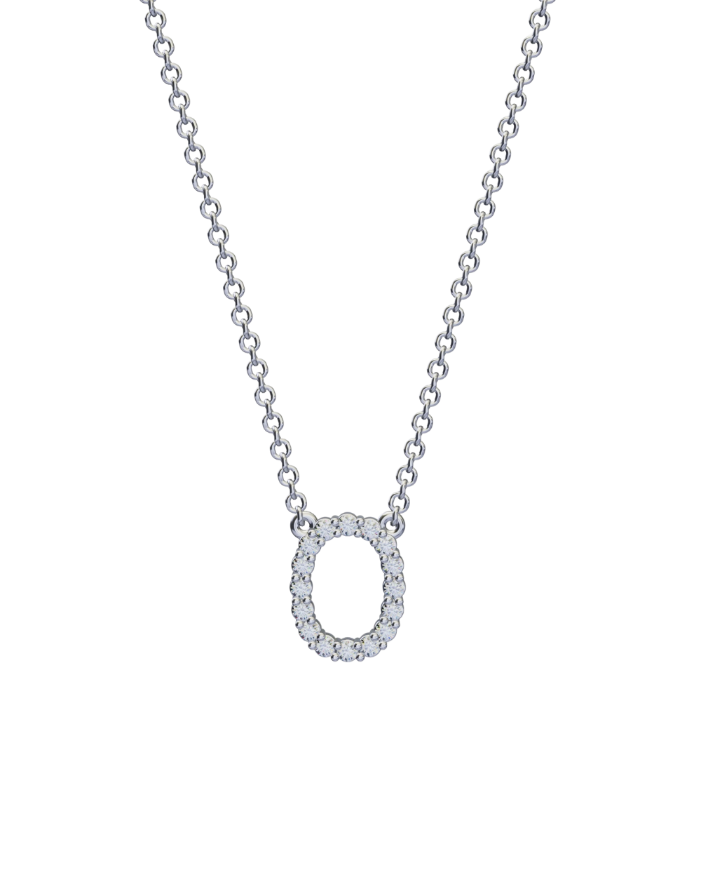 Diamond Initial Necklace