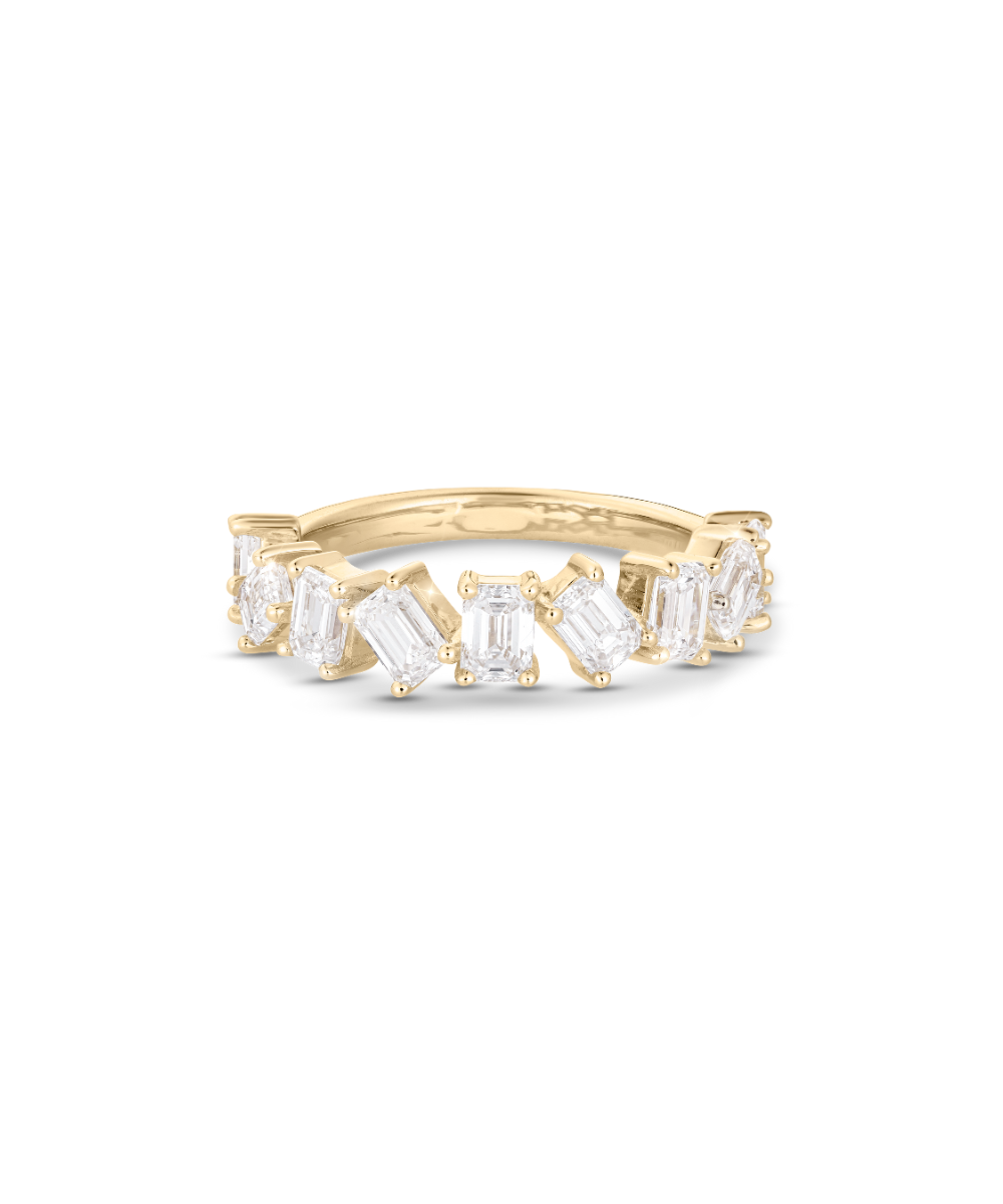 Odette Emerald Diamond Band