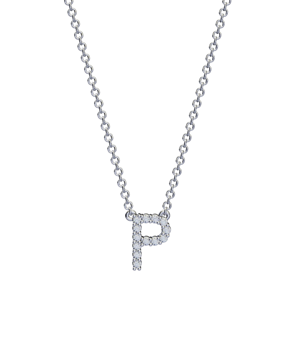 Diamond Initial Necklace