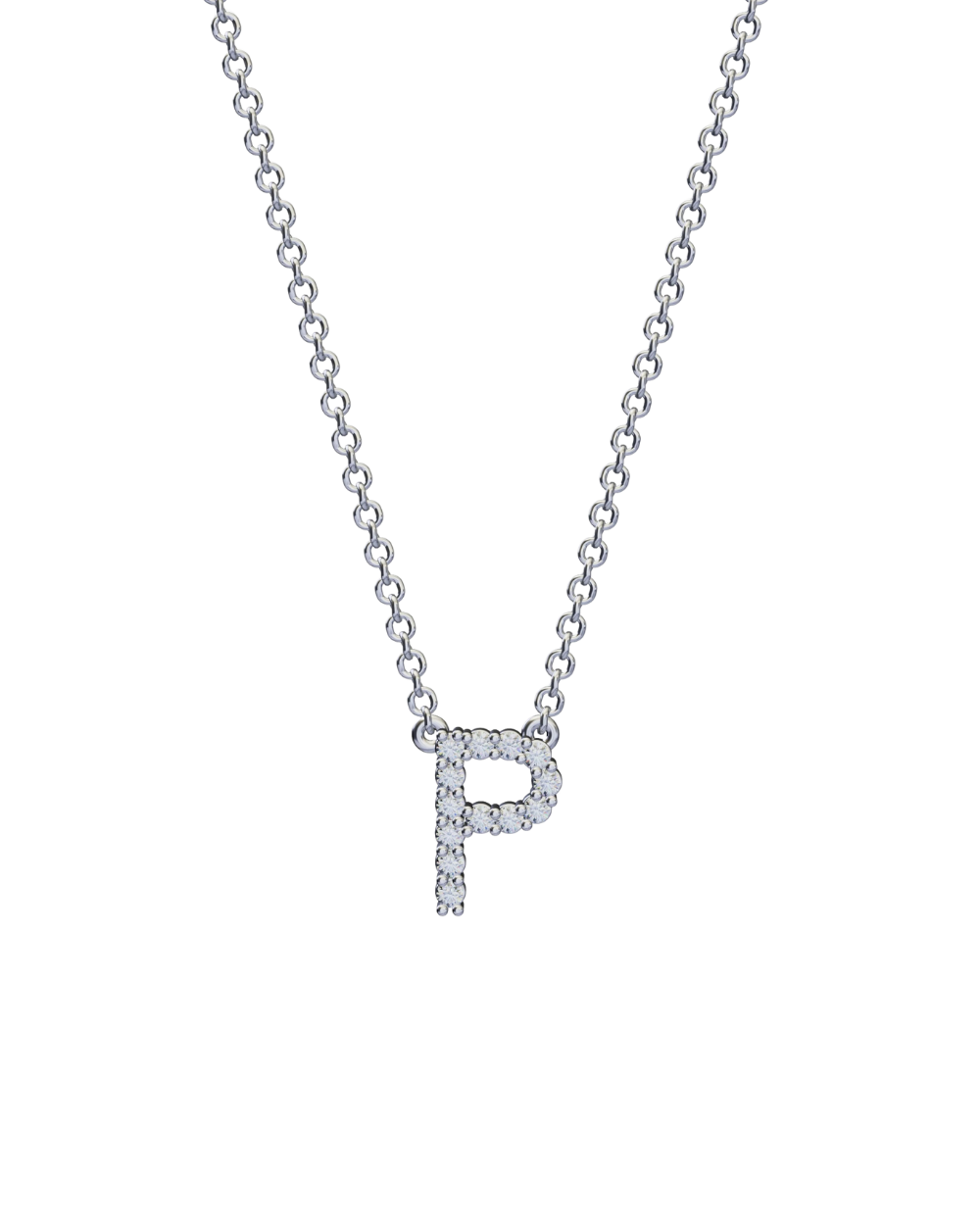 Diamond Initial Necklace
