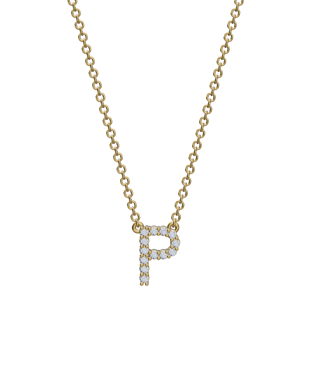 Diamond Initial Necklace