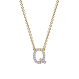 Diamond Initial Necklace