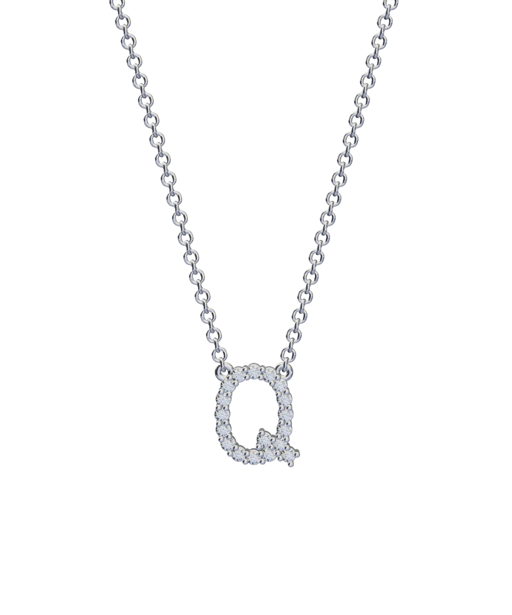 Diamond Initial Necklace