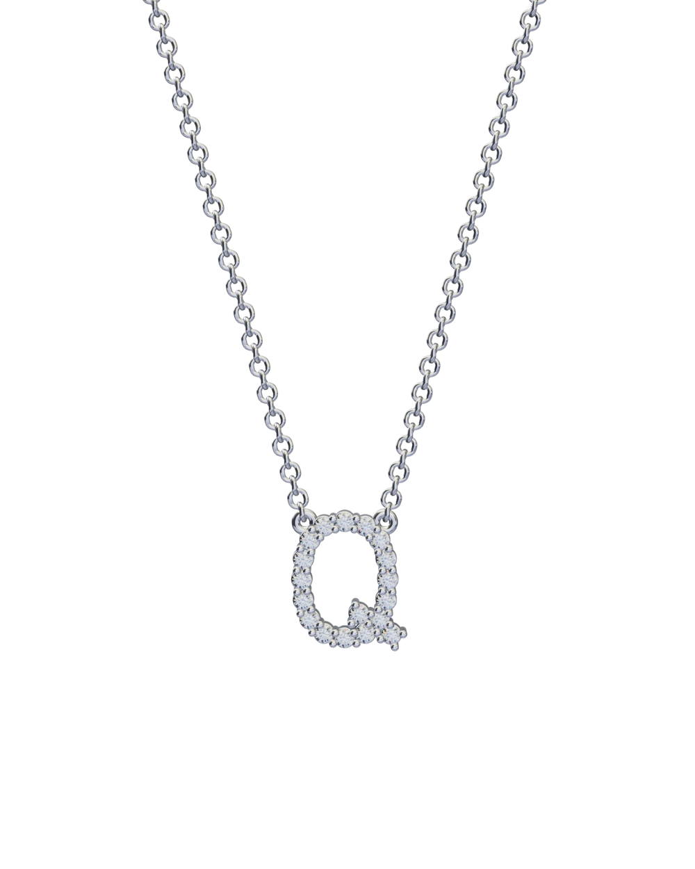 Diamond Initial Necklace