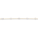 Multicut Diamond Charm Bracelet