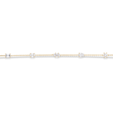 Multicut Diamond Charm Bracelet