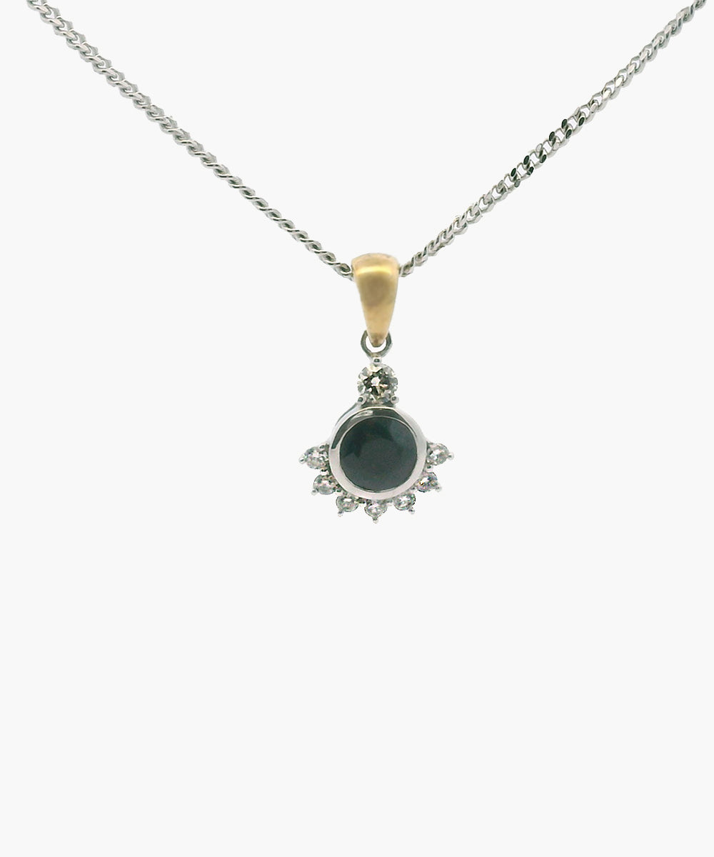 Sapphire and Diamond Pendant