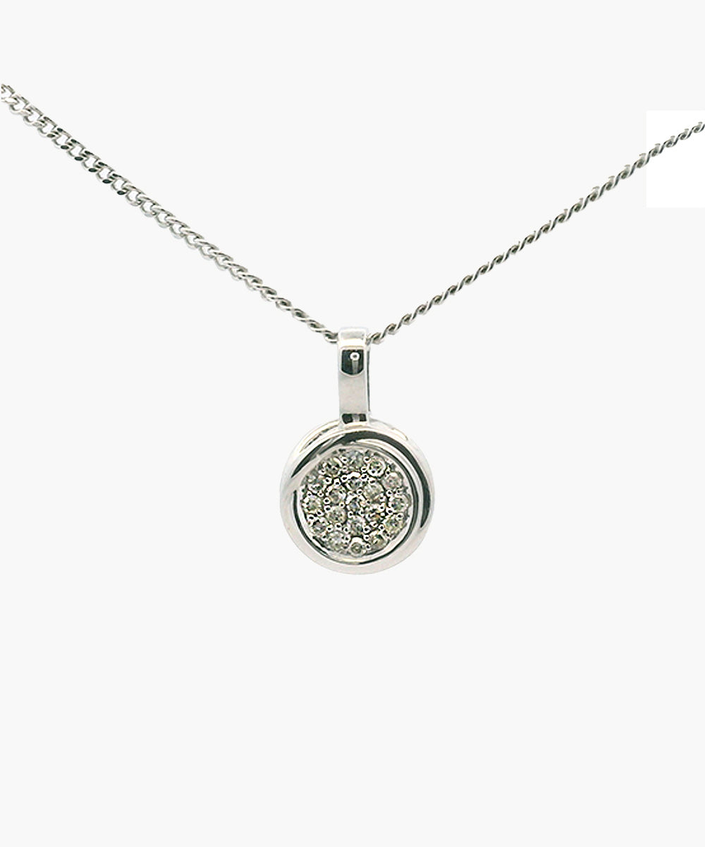 Diamond Disc Pendant