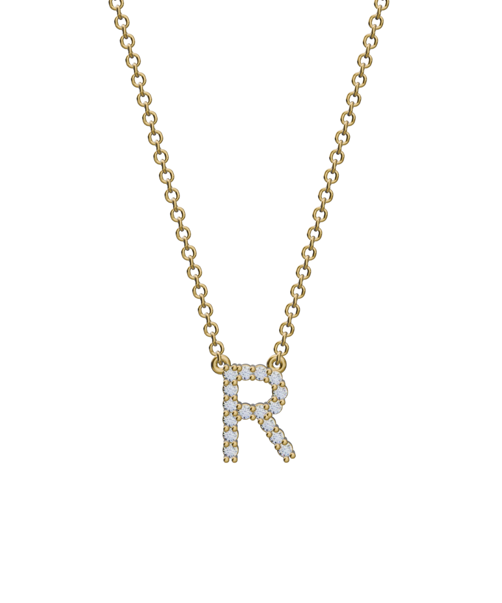 Diamond Initial Necklace