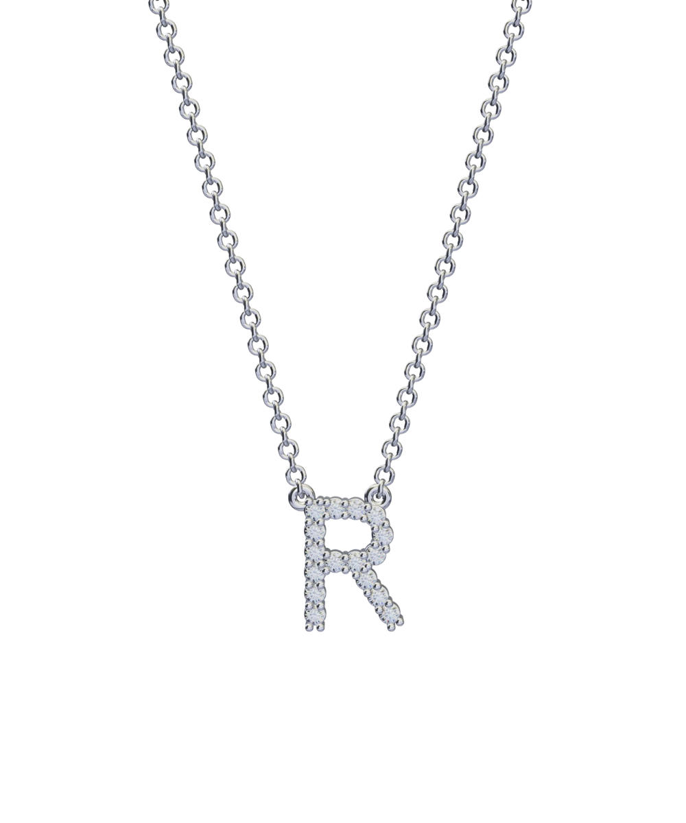 Diamond Initial Necklace
