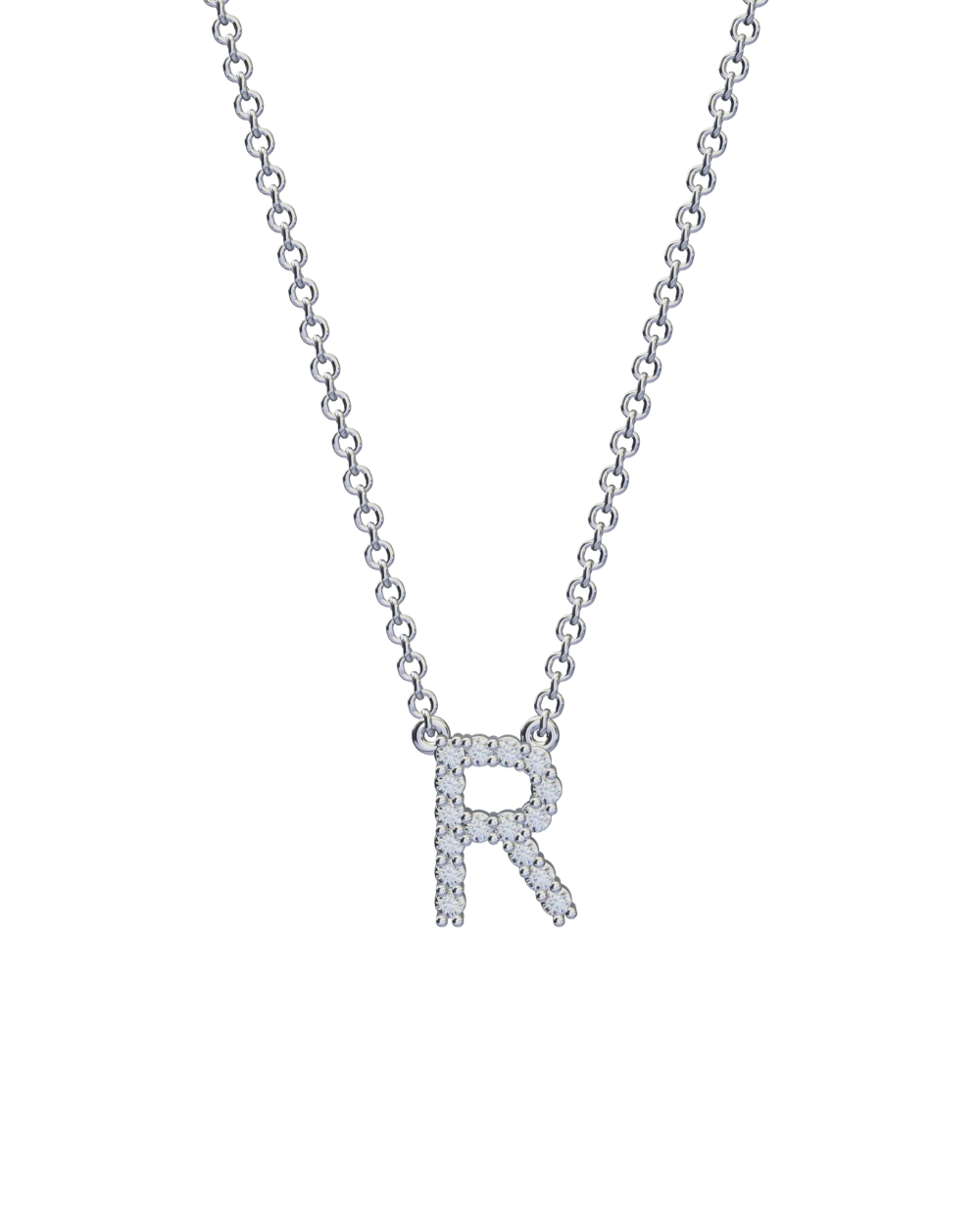 Diamond Initial Necklace