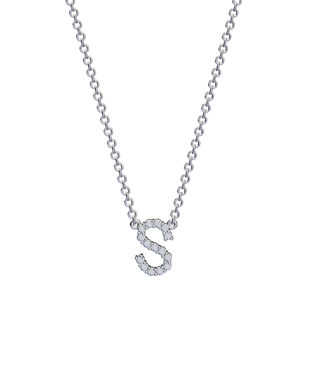 Diamond Initial Necklace